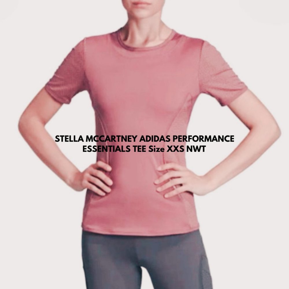 STELLA MCCARTNEY ADIDAS PERFORMANCE ESSENTIALS TEE Size XXS NWT